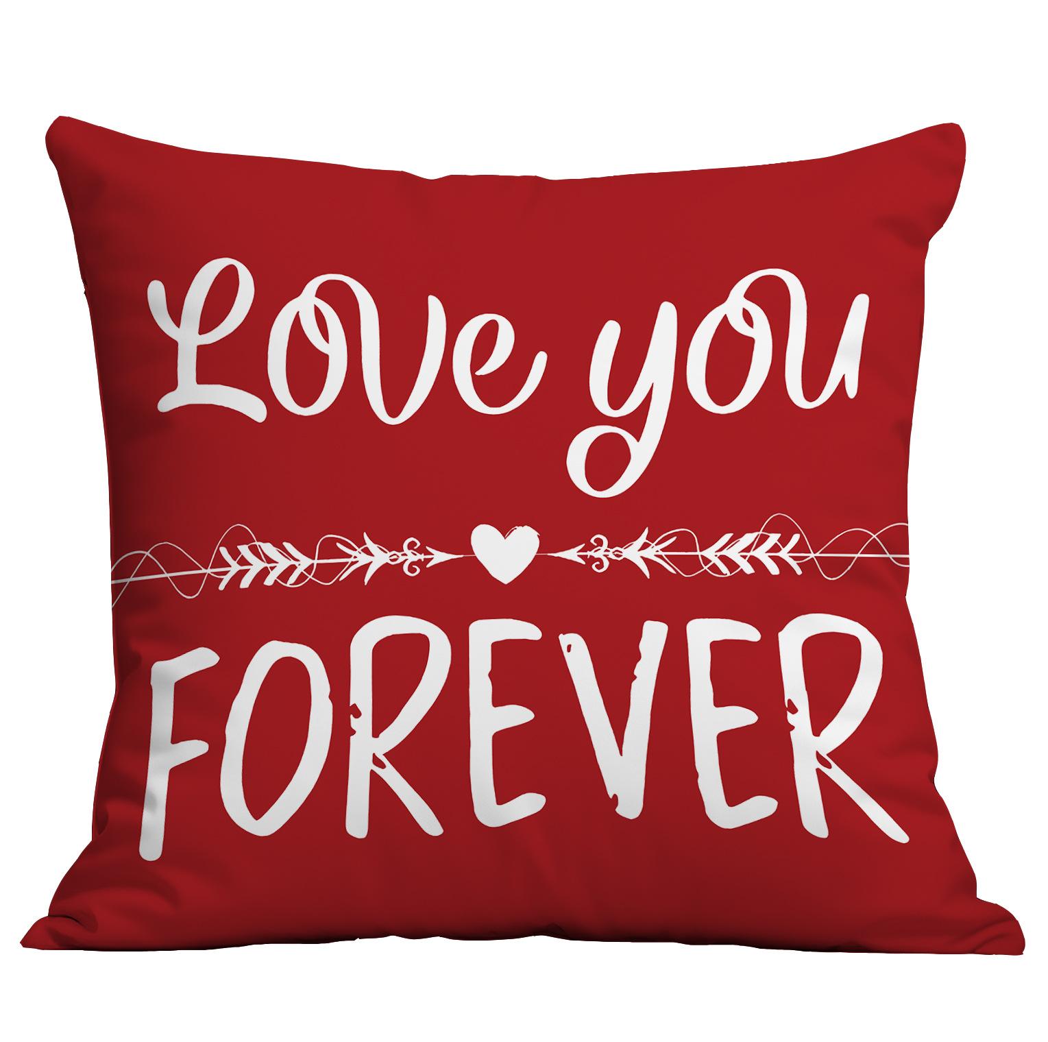 

Новая наволочка на День святого Валентина с красными буквами и принтом «Любовь», домашняя декоративная наволочка для диванной подушки 45 * 45Cm