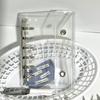 A7 Glitter Transparent Double ButtonDIY Binder Photocards Collect Book Diary Agenda Planner Cover Album Stationery