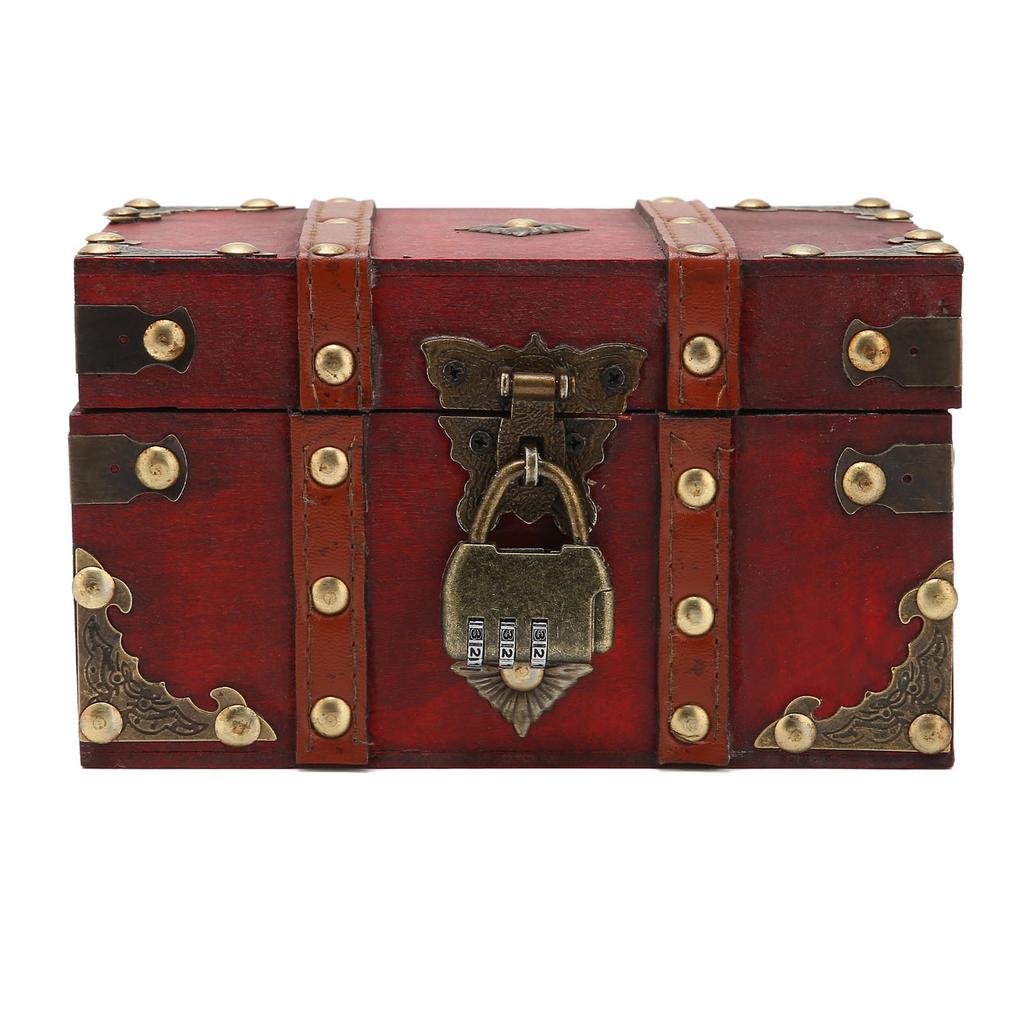 Treasure Box Durable Wear Resistant Space Saving Wide Application Easy Storage Treasure Chest for Home Store Office