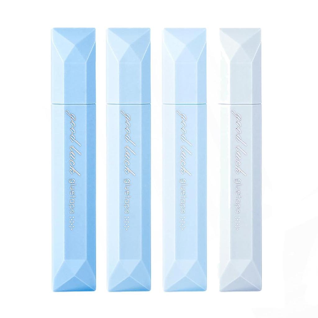 4pcs Double Sided Tape Pens,Aesthetic Correction Tape,Double Sided Dot Glue Tape Pen For Scrapbooking DIY Crafting Art
