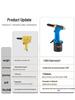 Industrial Stainless Steel Pneumatic Rivet Gun - Self-Suction Pop Riveting Tool