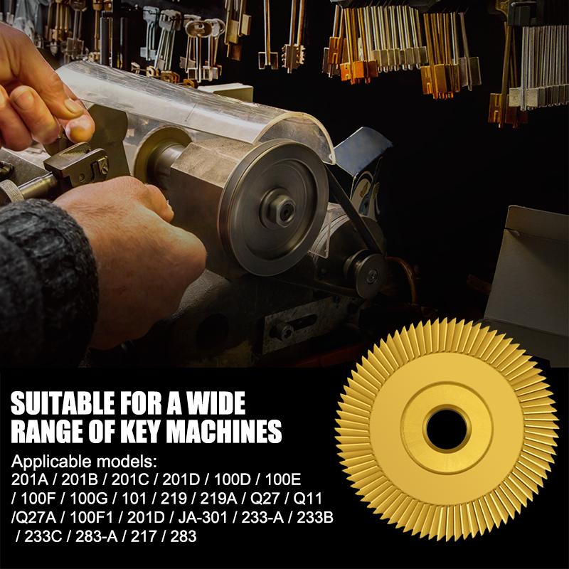 CMCP 60/70mm Key Machine Saw Blade 60 80 Teeth Double Side HSS Key Cutter Milling Cutter for Copy Keys Duplicate Machine