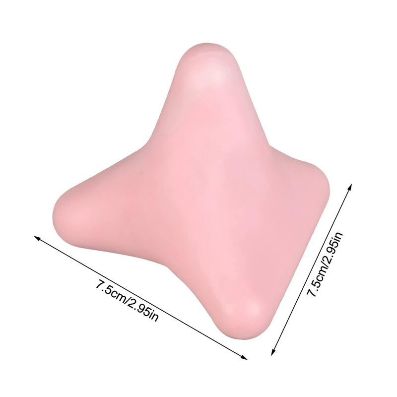 Silicon Massage Cone Triangular Relax Apparatus Ball Psoas Muscle Release Thoracic Spine Back Neck Scapula Foot Yoga Apparatus