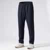 Casual suit set for men in spring, slightly elastic and easy to maintain, elastic knitted casual pants, casual suit two-piece set for men