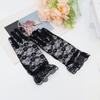 Spiders Web Poncho Dress Lace Gloves Earring Headband Stockings for Halloween Party Spiderweb Costume Accessories