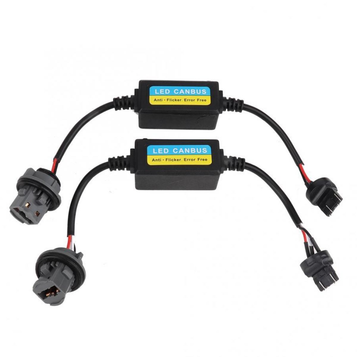 

2 шт. Світлодіодні декодери Canbus для автомобільних фар, резистор, комплект для перетворення проти мерехтіння, декодер без помилок H1 H4 H7 H8 H11 H13 T20