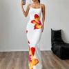 Tailored and Tight Long Dress with Camisole Sling Slim Fit Skinny Long Dress