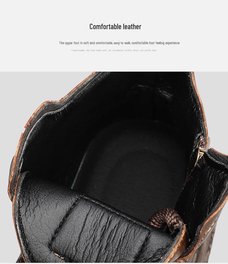 Men's 2023 Retro Trend Martin Boots - British Style, Non-Slip, Waterproof, Practical Short Work Boots