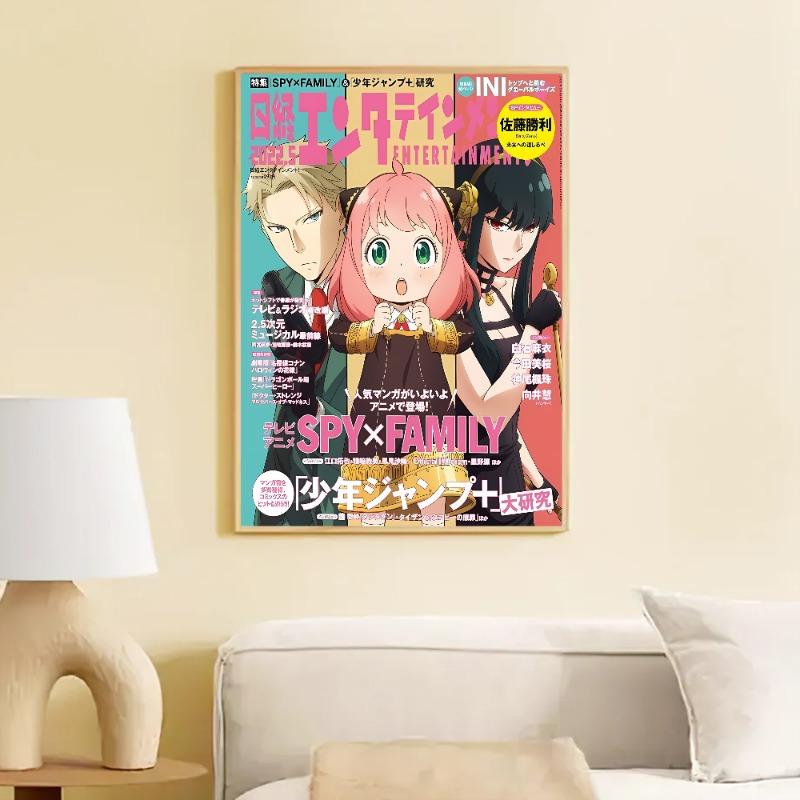 Anime Spy X Family Anya Selbstklebendes Kunstposter Weißpapierdrucke Poster Kunstwerk Heimdeko