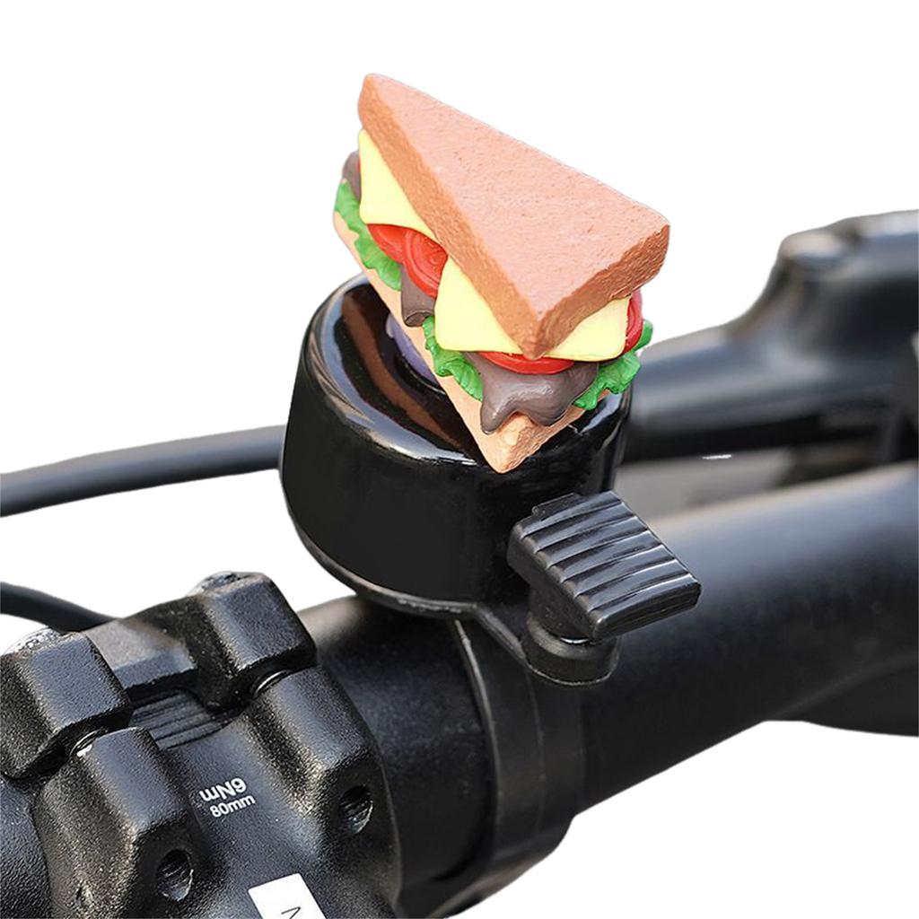 Burger Cartoon Bike Bell High-Decibel Universal Scooter Bell for Kids Mountain Bikes