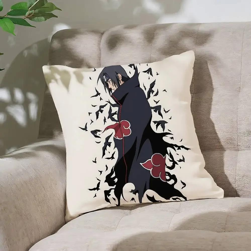 N-NarutoS Pillow Case Cushion Cover Soft Cute Throw Pillow Case For Car Sofa Pillowcase Polyester With Zipper