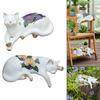 Cat Figurine Resin Crafts Living Room Lifelike Cabinet Desk Home Bookshelf Animals Sculpture Garden Ornament Decorative Statue
