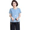 YUZHAOLIN New Chinese Style Women's Summer Short-Sleeve Top Set