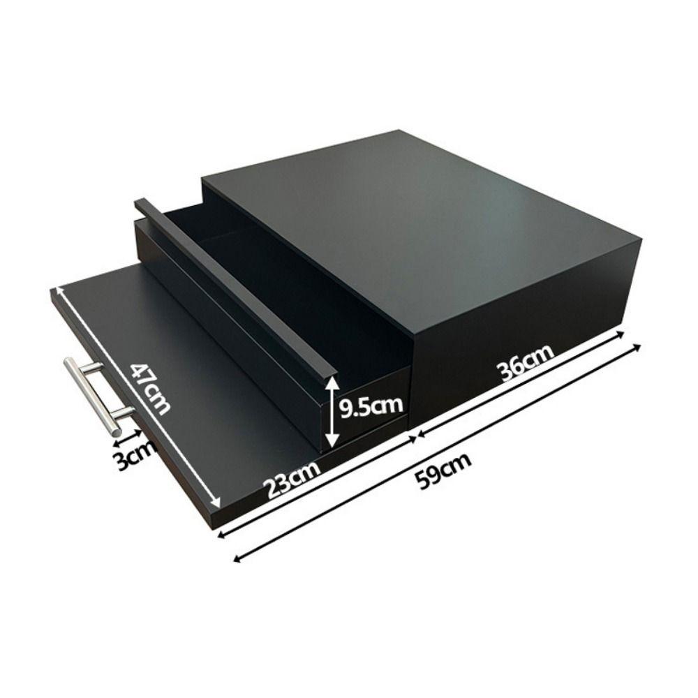 Carbon Steel Kitchen Pull-Out Tray With Extendable Board Single/Double Layer Microwave Drawer Shelf Non-slip Bottom Space-Saving