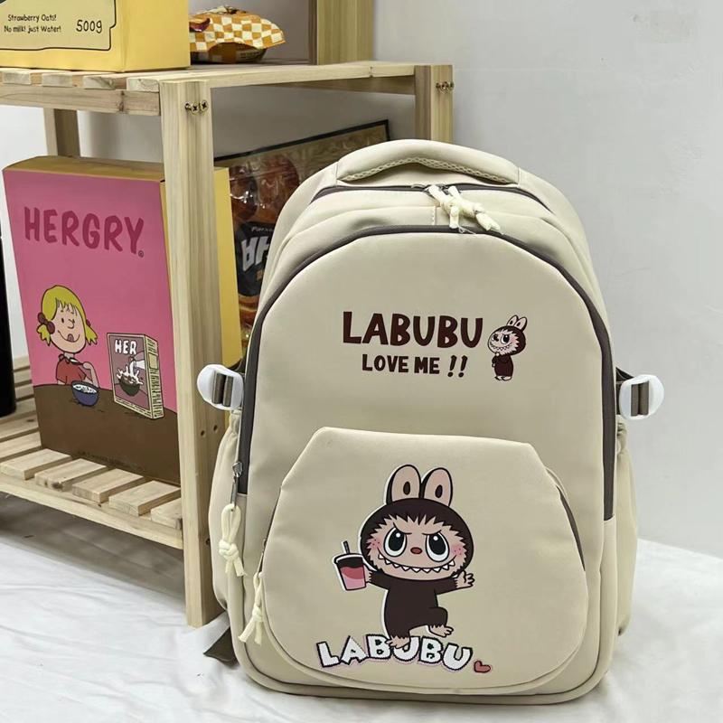 LABUBU School Bag Decoration Large-capacity Lightweight Student Backpack Elementary and Middle School Student Bag