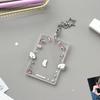 Cartoon Korean Photocard Holder with Keychain Photo Photocard Frame  School Stationery