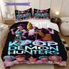K-Pop Themed Poster Bedding, Duvet Cover, Pillowcase, Home Decoration, Birthday Gift (1 * Duvet Cover+2 * Pillowcase, Coreless)