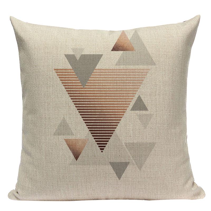 Geometric Black Blue Cushion Cover  Stripe Textile Decor Throw Pillows Covers 45Cmx45Cm Square Sofa Bed  Throw Pillow Cover