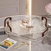 ZISIZ Luxury Nordic Transparent Serving Tray 3-Piece Set