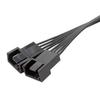 13.5cm PWM Fan Splitter Cable Professional Tinned Copper Wide Compatibility 1 to 2 4 Pin PWM Fan Extension Cable for Desktop