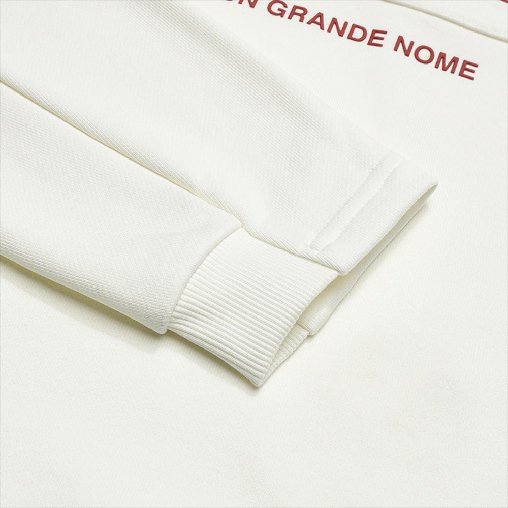 Fila Original Trendy Color Block Casual Half Zip Pullover Sweatshirt Women Sweatshirt Cloud-White F11W549220FIV