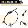 Automatic Transmission Gear Shifter Cable for Jeep Wrangler 2007-2010 Auto Trans Gear Shift Control Lever Cable No.52060164AC/52060164AD Metal Black