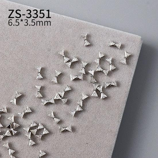 Luxurious Mini Zircon Bow Nail Art Jewelry – Exquisite French Design