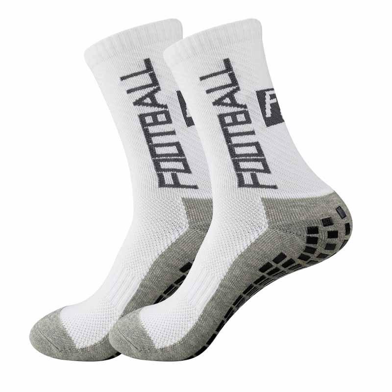 Men's Non-Slip Glue-Dot Football Socks - Thick Towel Cushion, Mid-Tube Training Sports Socks