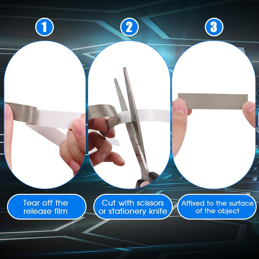 Faraday Tape Double Conductive Fabric Tape for Laptop Mobilephone LCD Repair EMI Shielding, RF Signal Blocking