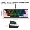 Wired Gaming Keyboard Water Resistant Gaming Keyboard RGB Lighting Keypad