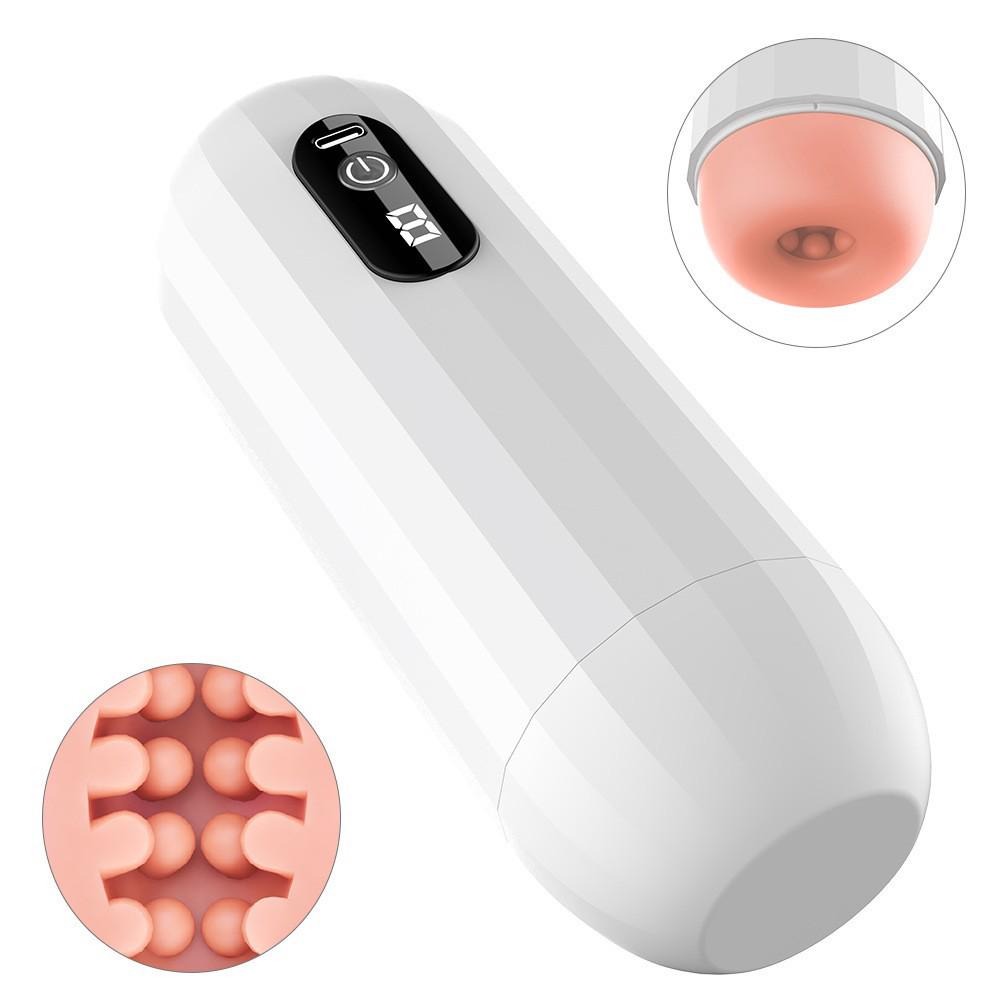 Men's Intelligent Vibrating Automatic Suction Masturbator Cup with Deep Throat Simulation