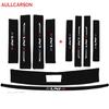 For Changan Unik Uni-k 2022 2023 Car Door Sill Leather Stickers Protection Plate Carbon Fiber Threshold Strip