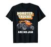 Monster Truck Are My Jam Retro Monster Truck Birthday T-Shirt
