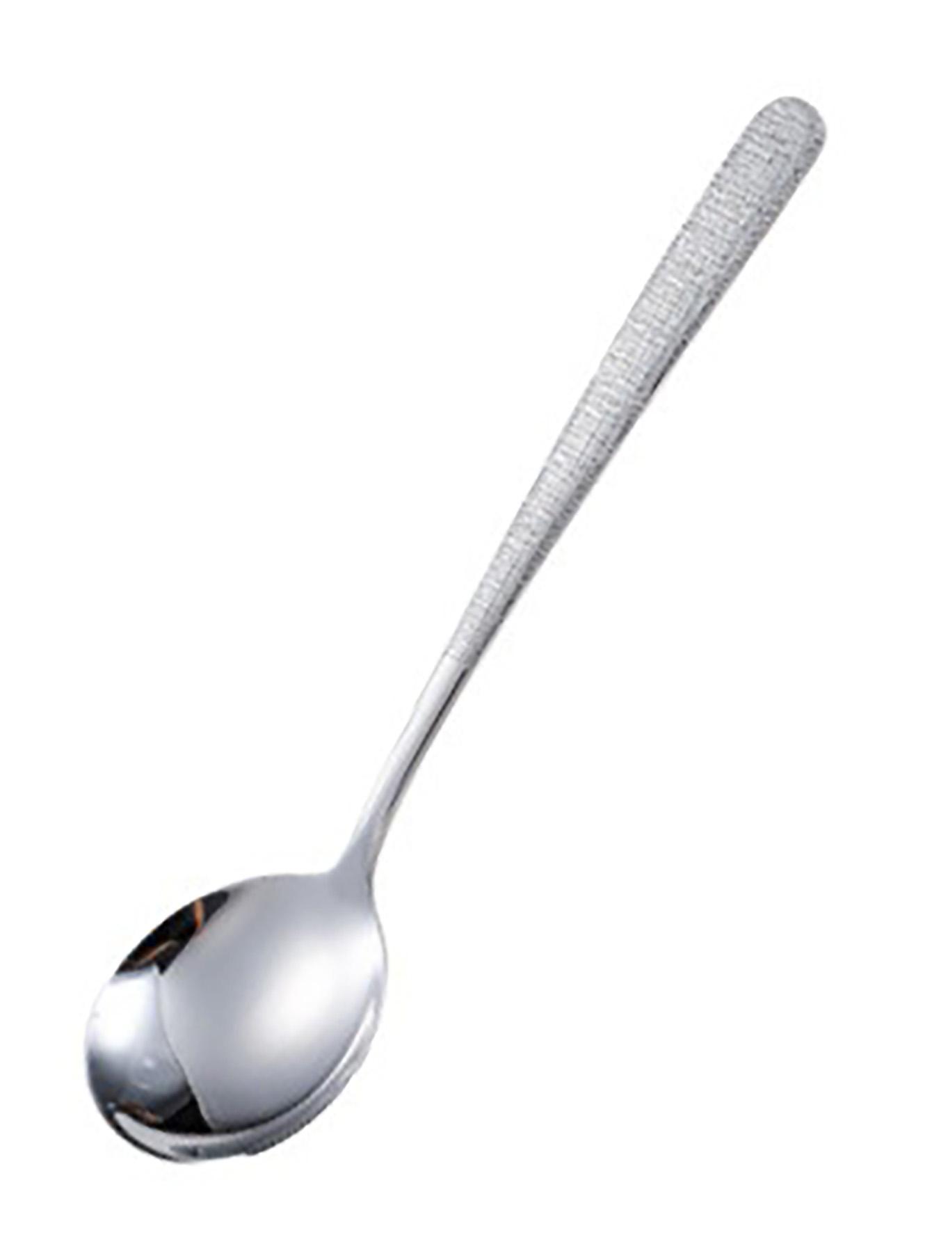 Premium Stainless Steel Soup Spoons  Retro Long-Handled Spoons Mirror-Polished for Elegant Dining Experience