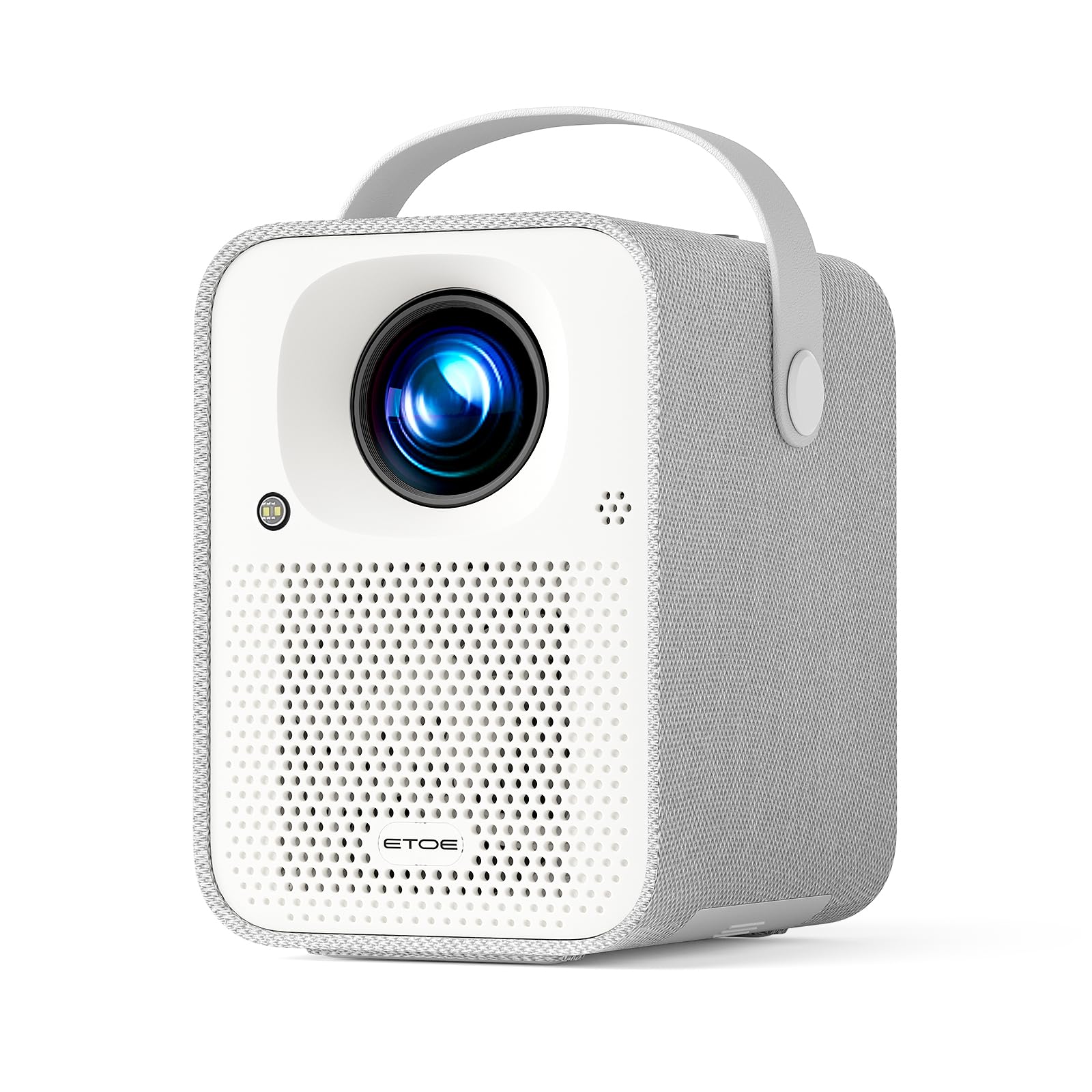 

ETOE Projector Compact Google TV with Netflix Full HD 1080p 4K Compatible High Brightness 500ANSI 5G WiFi Bluetooth Keystone HiFi SEAL Projector for