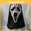 Scream Ghost Latex Mask Horror Costume Accessory For Halloween Parties
