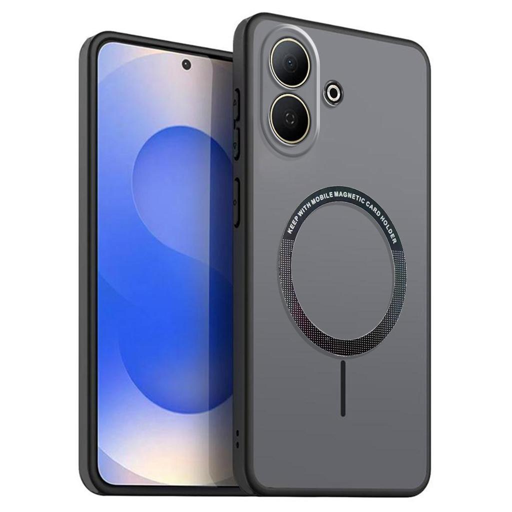 Матовый Полупрозрачный Магнитный Чехол для Телефона Vivo V60 Lite 4G/5G Мягкая Силиконовая Накладка