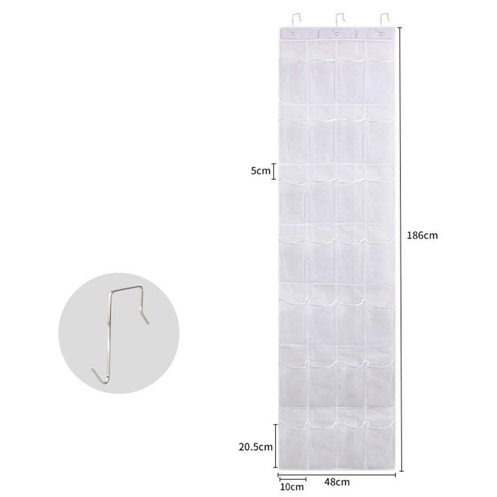 24/28 Taschen Hängende Metallhaken Über Tür Schuh-Organizer Polyestergewebe