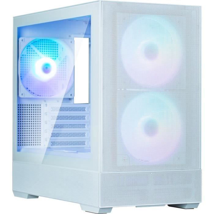 Boîtier PC Mini Tour Sans Alim - ZALMAN P30 AIR (Blanc) - Micro ATX/Mini-ITX - 3x140mm A-RGB - Mesh - USB-C/3.0/HD Audio