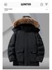 MLB & NY Collaboration Unisex Camouflage White Duck Down Jacket – Windproof, Cold-Proof, Hooded, American Brand.