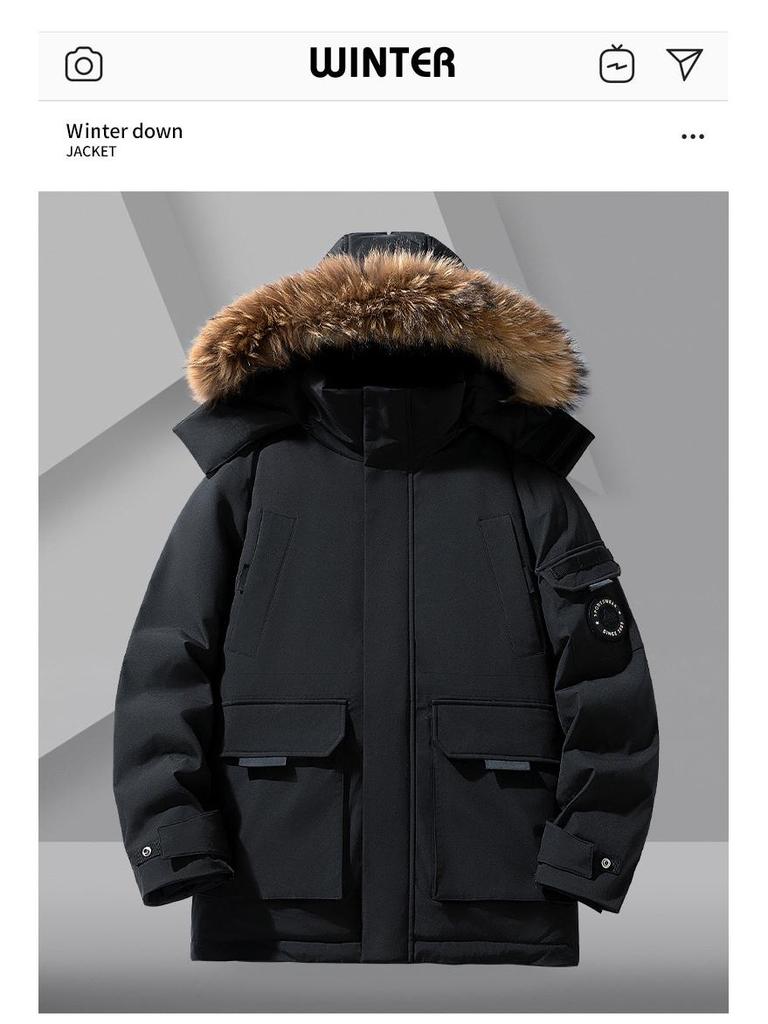 MLB & NY Collaboration Unisex Camouflage White Duck Down Jacket – Windproof, Cold-Proof, Hooded, American Brand.
