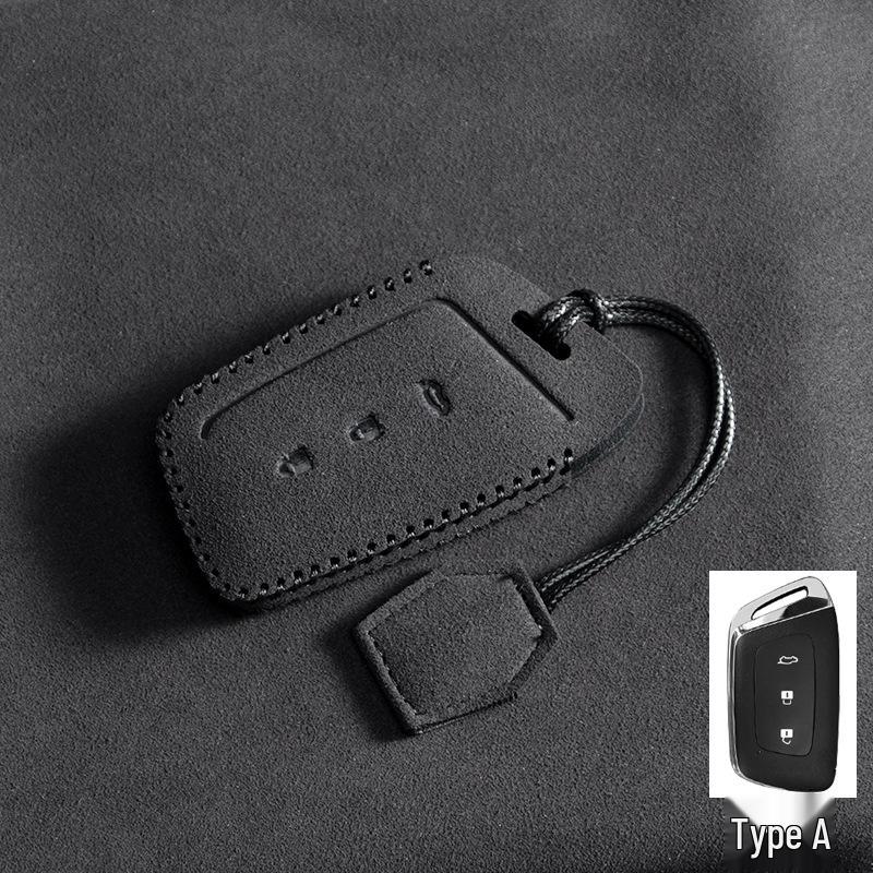 

Suede Key Cover for New Baojun RS3, Kiwi, E200RM5, RC6, RS5, RS7, and RC5 Models