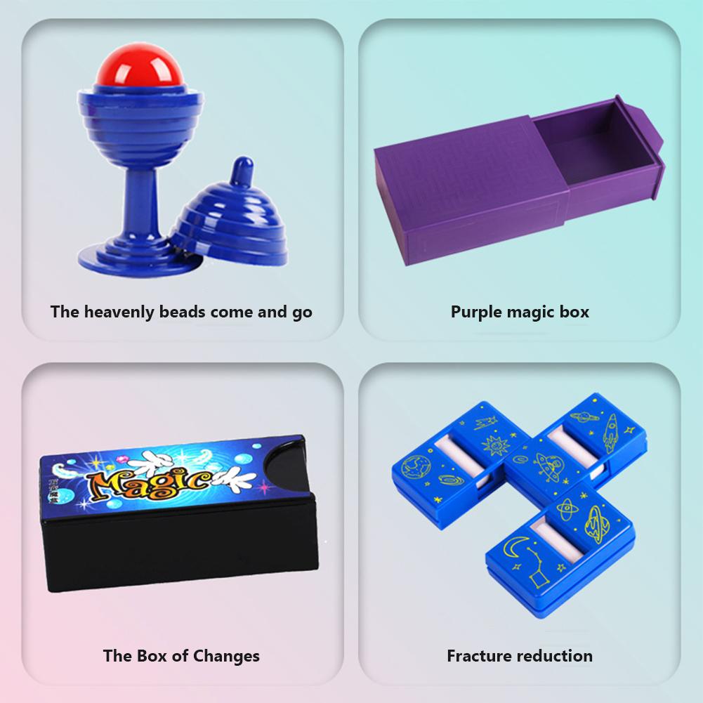 Magic Kits For Boys Girls Funny Magic Tricks Pretend Play Props Party Favor For Children Birthday Gifts