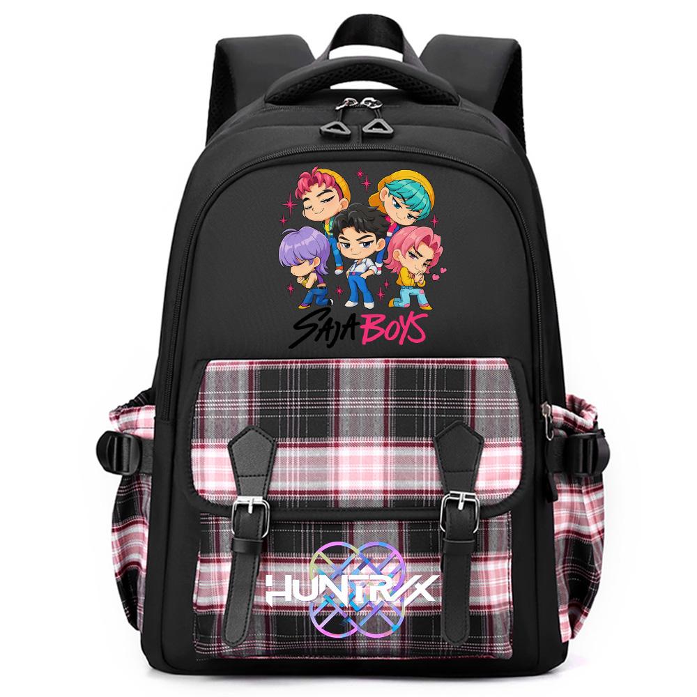 Anime Cute Cartoon K-Pop Printed Large Capacity Backpack for Teenger Student Girl Boy Schoolbag Bookbag Women Waterproof Travel Bag Mochila Kid Gift