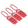 3 stk 6 hull Tagout-hasper Elektrisk isolasjons Lockout-hasp for nedstengningsvedlikehold 9 mm hulldiameter