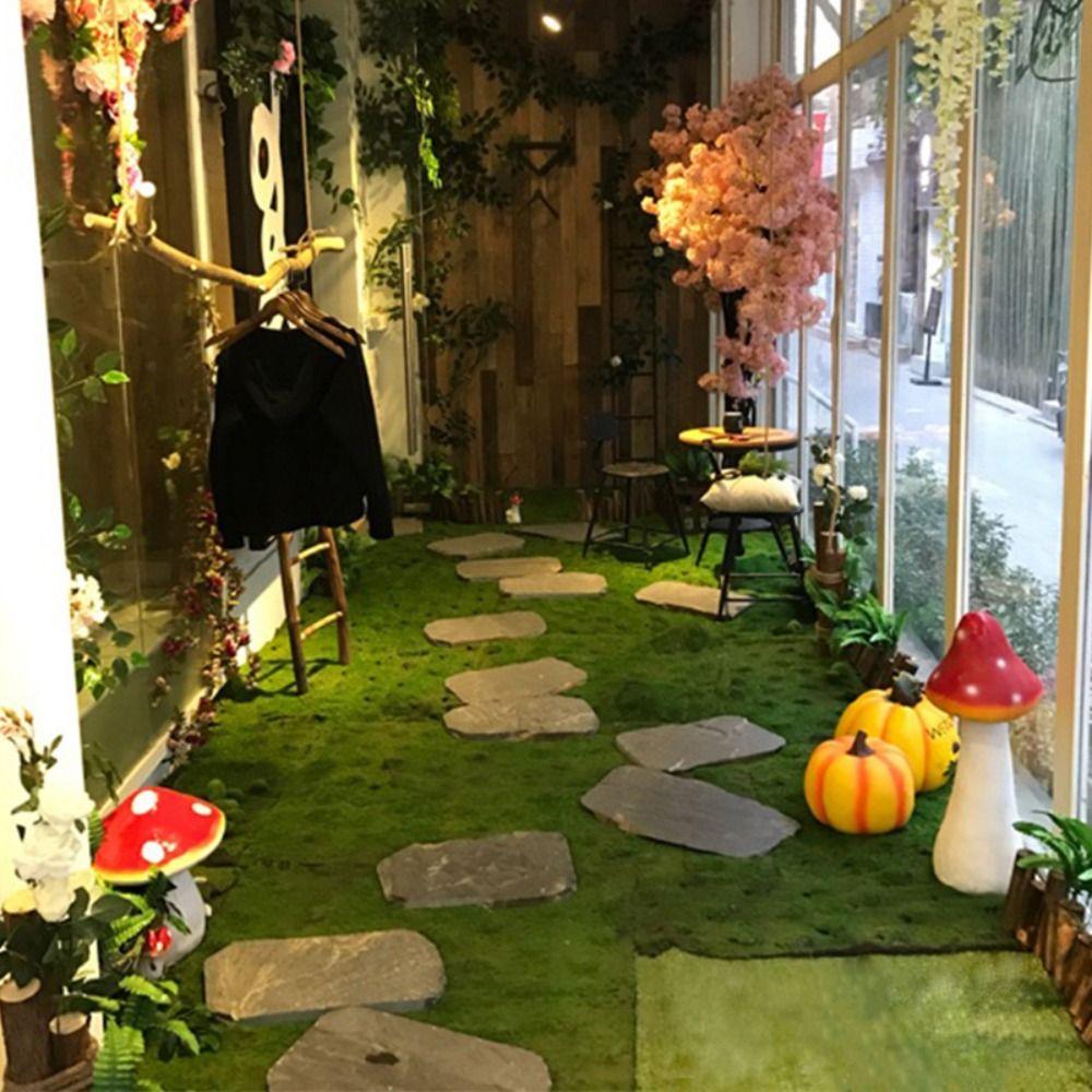 Floral Arrangements Stone Landscap Pet Toy Artificial Grass Fake Rock Artificial Plants Moss