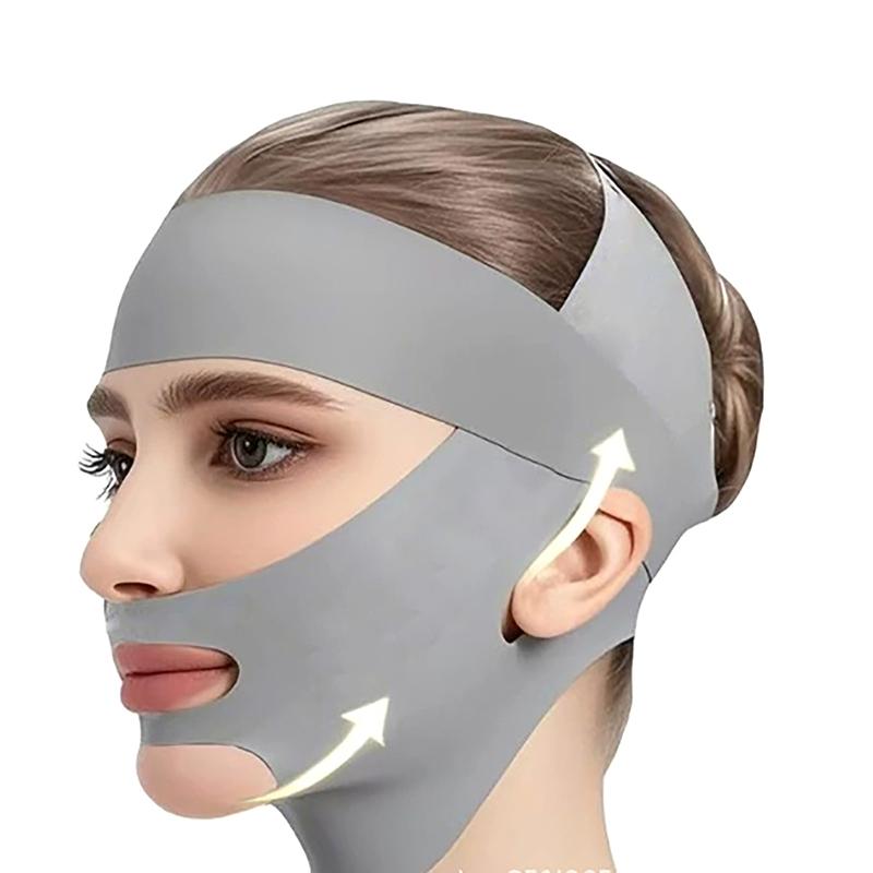 Breathable V Shaped Mask Strap Double-Chin Reducer Face Slimming Bandage Face Lifting Belt Double Deck Tightener Slim Strap