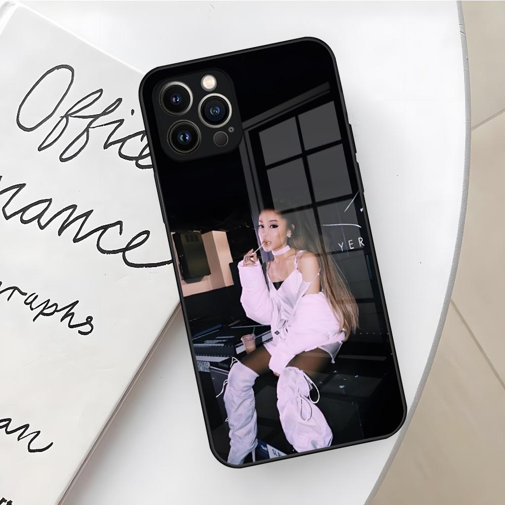 A-Ariana Grandes Phone Case for Iphone 17 16 Air 15 14 12 11 13 Pro Max Mini X Xr Xs Se Puls Glass Cover
