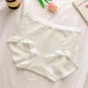 7A Antibacterial Girls' Seamless Macaron Color Briefs with Breathable Pure Cotton Crotch