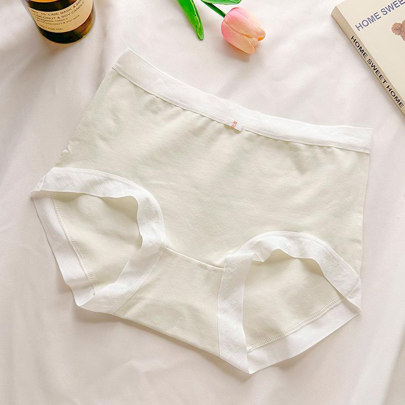7A Antibacterial Girls' Seamless Macaron Color Briefs with Breathable Pure Cotton Crotch